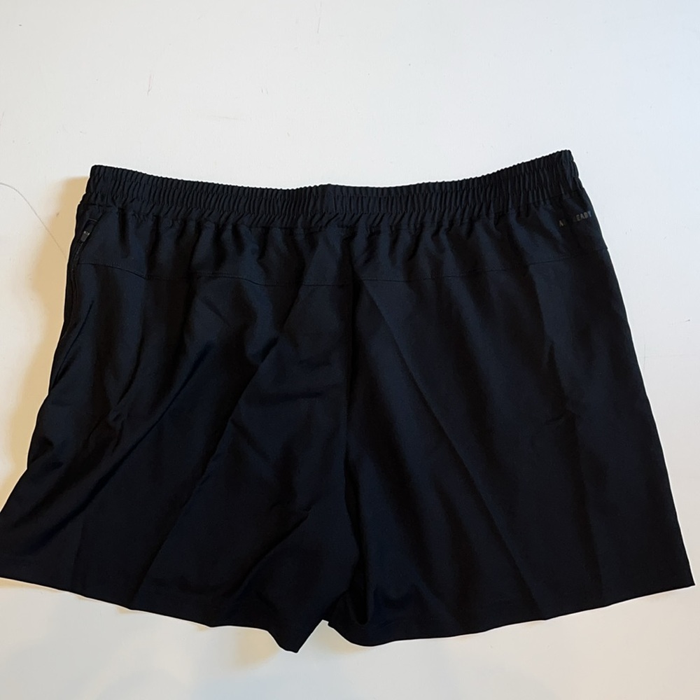 NC State Wolfpack Shorts Mens 3XL Black Red Adidas Aeroready zip Pockets $65 - Picture 10 of 13
